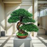 Preserved Bonsai tree in a ceramic pot