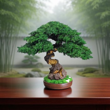 Juniper preserved bonsai tree 40 cm home decor