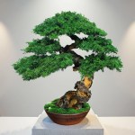 bonsai tree for shelf styling home decor 39 cm